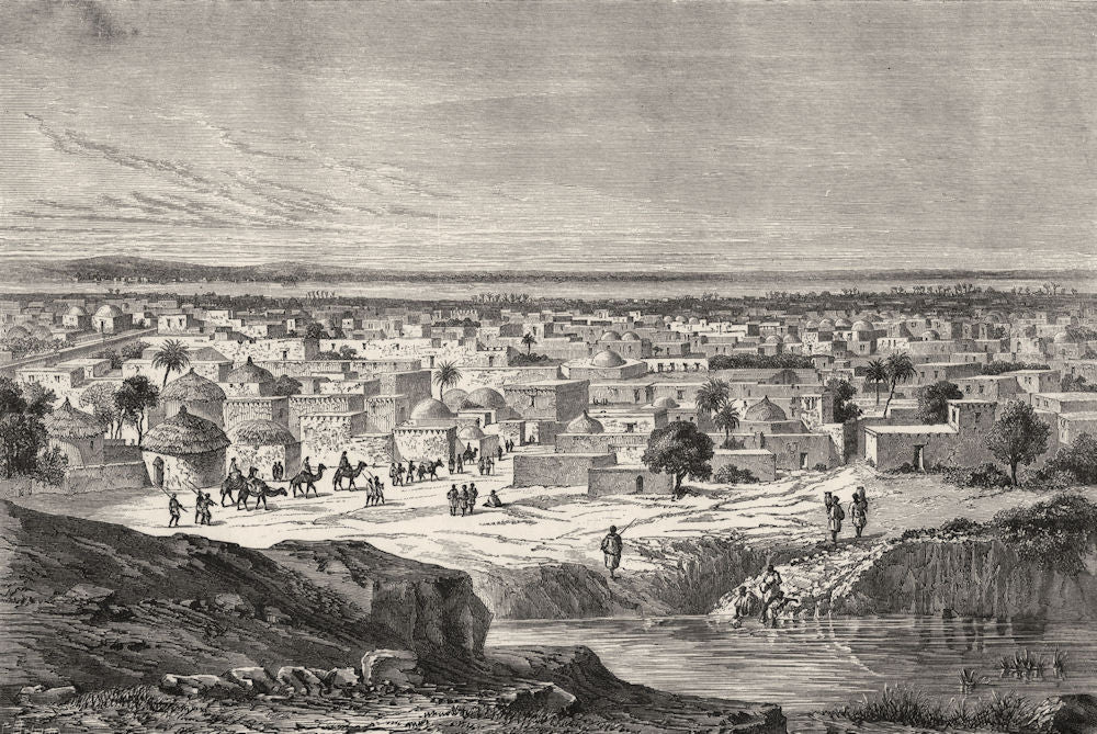 NIGERIA. Kano 1870 old antique vintage print picture